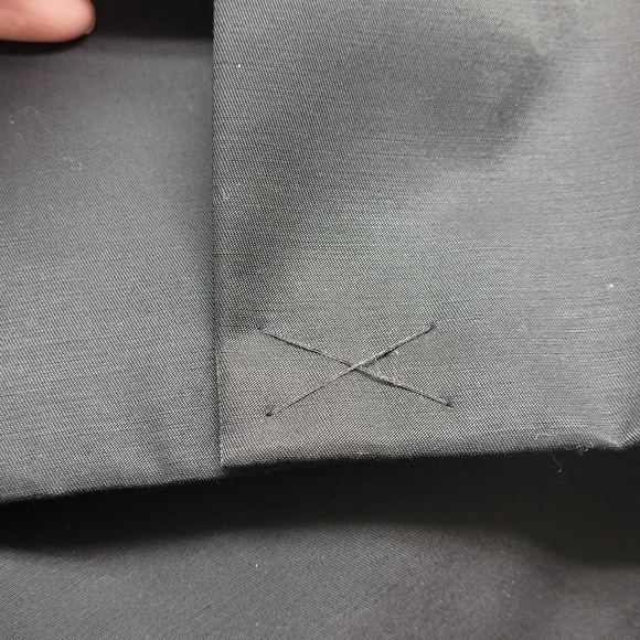 Worthington rain pea coat long with hood faux leather trim - Picture 12 of 15